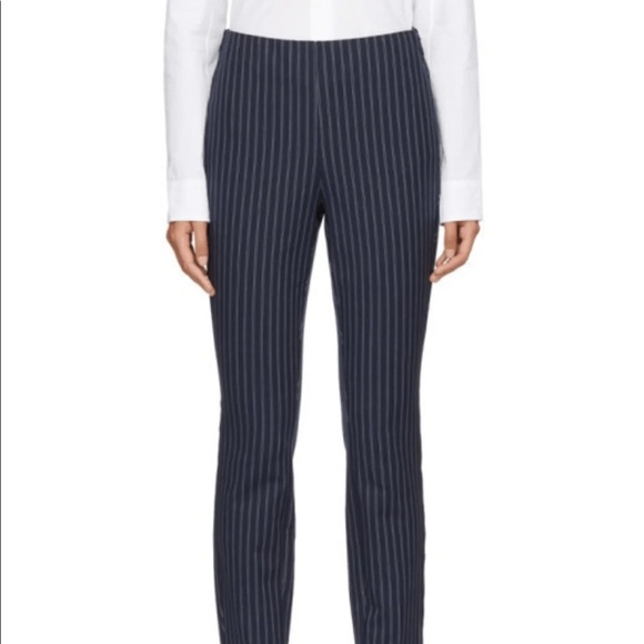 Rag & Bone Simone Pant Navy White Stripe Size 4 EUC - Picture 3 of 8